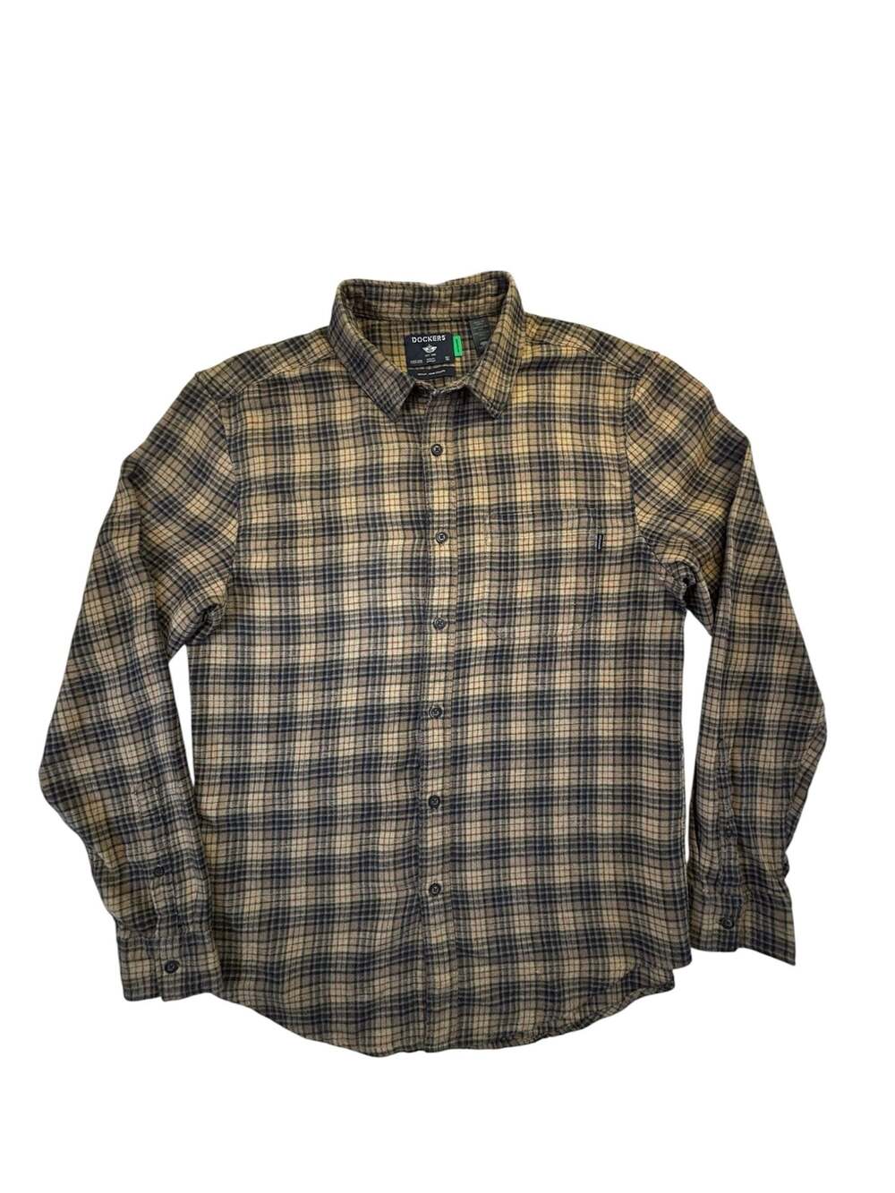 Dockers Men's Regular Fit Plaid Flannel Button Up Shirt